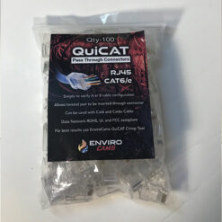 100 ct BAG QuiCAT RJ45-CAT6 PassThrough