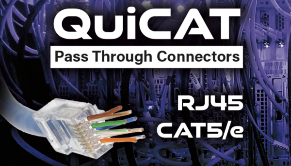 QuiCAT RJ45-CAT5/e Pass through Connectors