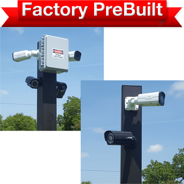 Triple Lane Entry or Gate System 2 Poles