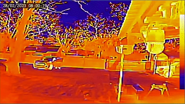 dual cam thermal camera footage