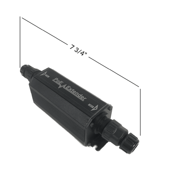 Poe extender for security camera with demensions